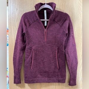 Lululemon 1/4 zip sweater size small